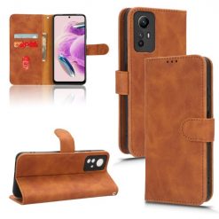 Lacné Kryty | Peňaženkové puzdro Solid hnedé – Xiaomi Redmi Note 12S | Lacné Kryty