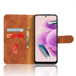 Lacné Kryty | Peňaženkové puzdro Solid hnedé – Xiaomi Redmi Note 12S | Lacné Kryty