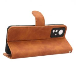 Lacné Kryty | Peňaženkové puzdro Solid hnedé – Xiaomi Redmi Note 12S | Lacné Kryty