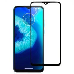 Tvrdené sklo celopovrchové čierne – Motorola Moto G8 Power Lite