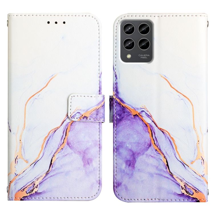 E-shop Knižkové puzdro Marble Pattern case fialové – T Phone Pro / T Phone Pro
