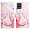 Lacné Kryty | Knižkové puzdro Marble Pattern case fialové – T Phone Pro / T Phone Pro (2023) | Lacné Kryty