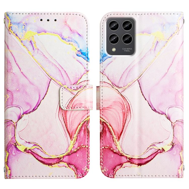 E-shop Knižkové puzdro Marble Pattern case ružové – T Phone Pro / T Phone Pro