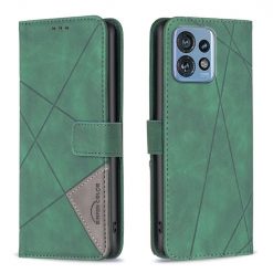 Knižkové puzdro Rhombus zelené – Motorola Edge 40 Pro | Lacné Kryty Lacné Kryty | Knižkové puzdro Rhombus zelené – Motorola Edge 40 Pro | Lacné Kryty