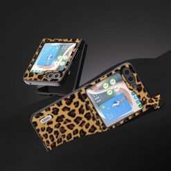 Lacné Kryty | Kryt Abeel Leopard Case zlatý – Samsung Galaxy Z Flip 5 | Lacné Kryty