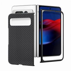 Lacné Kryty | Kryt Carbon Fiber čierny – Google Pixel Fold | Lacné Kryty