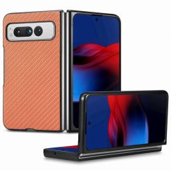 Lacné Kryty | Kryt Carbon Fiber hnedý – Google Pixel Fold | Lacné Kryty
