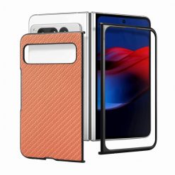 Lacné Kryty | Kryt Carbon Fiber hnedý – Google Pixel Fold | Lacné Kryty