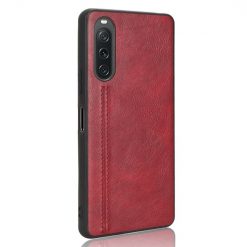 Lacné Kryty | Kryt Shockproof Sewing Cow Pattern červený – Sony Xperia 10 V | Lacné Kryty