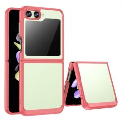 Lacné Kryty | Plastový kryt Magic Color Case ružový s ochranou na vonkajší displej – Samsung Galaxy Z Flip 5
