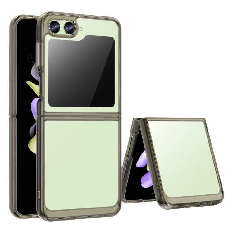 Ochranný kryt Colorful Acrylic case transparentno-sivý – Samsung Galaxy Z Flip 5