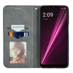 Lacné Kryty | Peňaženkové puzdro Business case sivé – T Phone Pro / T Phone Pro (2023) | Lacné Kryty