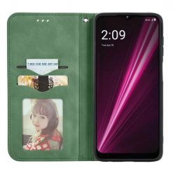 Lacné Kryty | Peňaženkové puzdro Business case zelené – T Phone Pro / T Phone Pro (2023) | Lacné Kryty