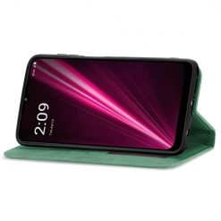 Lacné Kryty | Peňaženkové puzdro Business case zelené – T Phone Pro / T Phone Pro (2023) | Lacné Kryty