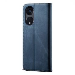 Lacné Kryty | Peňaženkové puzdro Denim Texture modré – Oppo A98 5G | Lacné Kryty
