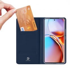 Lacné Kryty | Peňaženkové puzdro Dux Ducis Skin Pro modré – Motorola Edge 40 Pro | Lacné Kryty