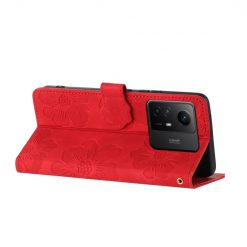 Peňaženkové puzdro Embossing Pattern Kvety červené – Xiaomi Redmi Note 12S | Lacné Kryty Lacné Kryty | Peňaženkové puzdro Embossing Pattern Kvety červené – Xiaomi Redmi Note 12S | Lacné Kryty