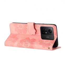 Peňaženkové puzdro Embossing Pattern Kvety ružové – Xiaomi Redmi Note 12S | Lacné Kryty Lacné Kryty | Peňaženkové puzdro Embossing Pattern Kvety ružové – Xiaomi Redmi Note 12S | Lacné Kryty