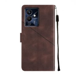 Peňaženkové puzdro Embossing Pattern Square hnedé – Infinix Note 12 Pro 5G | Lacné Kryty Lacné Kryty | Peňaženkové puzdro Embossing Pattern Square hnedé – Infinix Note 12 Pro 5G | Lacné Kryty