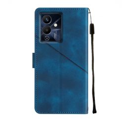 Lacné Kryty | Peňaženkové puzdro Embossing Pattern Square modré – Infinix Note 12 Pro 5G | Lacné Kryty