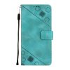 Lacné Kryty | Peňaženkové puzdro Embossing Pattern Square modré – Infinix Note 12 Pro 5G | Lacné Kryty
