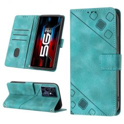 Peňaženkové puzdro Embossing Pattern Square zelené – Infinix Note 12 Pro 5G | Lacné Kryty Lacné Kryty | Peňaženkové puzdro Embossing Pattern Square zelené – Infinix Note 12 Pro 5G | Lacné Kryty