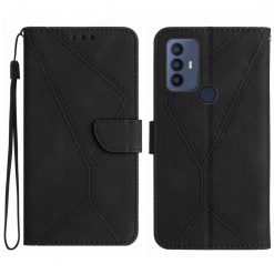 Peňaženkové puzdro Embossing Pattern Stitchy case čierne – TCL 305 / 306 / 30 SE / 30E | Lacné Kryty Lacné Kryty | Peňaženkové puzdro Embossing Pattern Stitchy case čierne – TCL 305 / 306 / 30 SE / 30E | Lacné Kryty