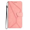 Lacné Kryty | Peňaženkové puzdro Embossing Pattern Stitchy case hnedé – Sony Xperia 1 V | Lacné Kryty