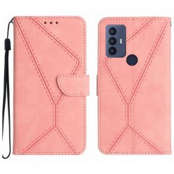 Peňaženkové puzdro Embossing Pattern Stitchy case ružové – TCL 305 / 306 / 30 SE / 30E | Lacné Kryty Lacné Kryty | Peňaženkové puzdro Embossing Pattern Stitchy case ružové – TCL 305 / 306 / 30 SE / 30E | Lacné Kryty