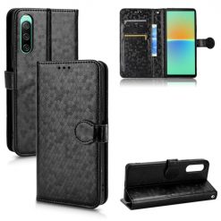 Peňaženkové puzdro Honeycomb Dot Texture Case čierne – Sony Xperia 10 V | Lacné Kryty Lacné Kryty | Peňaženkové puzdro Honeycomb Dot Texture Case čierne – Sony Xperia 10 V | Lacné Kryty