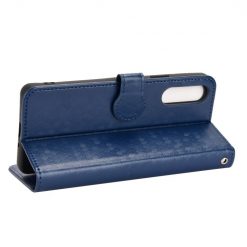 Lacné Kryty | Peňaženkové puzdro Honeycomb Dot Texture Case modré – Sony Xperia 10 V | Lacné Kryty