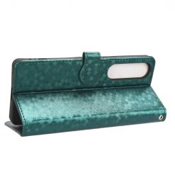 Peňaženkové puzdro Honeycomb Dot Texture Case zelené – Sony Xperia 1 V | Lacné Kryty Lacné Kryty | Peňaženkové puzdro Honeycomb Dot Texture Case zelené – Sony Xperia 1 V | Lacné Kryty