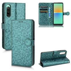 Peňaženkové puzdro Honeycomb Dot Texture Case zelené – Sony Xperia 10 V | Lacné Kryty Lacné Kryty | Peňaženkové puzdro Honeycomb Dot Texture Case zelené – Sony Xperia 10 V | Lacné Kryty