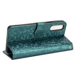 Peňaženkové puzdro Honeycomb Dot Texture Case zelené – Sony Xperia 10 V | Lacné Kryty Lacné Kryty | Peňaženkové puzdro Honeycomb Dot Texture Case zelené – Sony Xperia 10 V | Lacné Kryty
