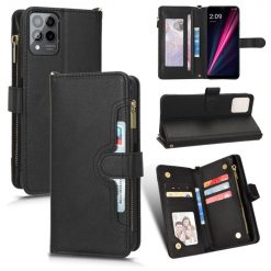Lacné Kryty | Peňaženkové puzdro Litchi Wallet case čierne – T Phone Pro / T Phone Pro (2023) | Lacné Kryty