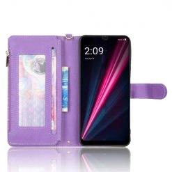 Peňaženkové puzdro Litchi Wallet case fialové – T Phone Pro / T Phone Pro (2023) | Lacné Kryty Lacné Kryty | Peňaženkové puzdro Litchi Wallet case fialové – T Phone Pro / T Phone Pro (2023) | Lacné Kryty