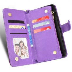 Peňaženkové puzdro Litchi Wallet case fialové – T Phone Pro / T Phone Pro (2023) | Lacné Kryty Lacné Kryty | Peňaženkové puzdro Litchi Wallet case fialové – T Phone Pro / T Phone Pro (2023) | Lacné Kryty
