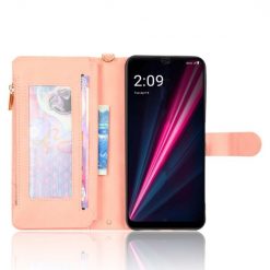 Lacné Kryty | Peňaženkové puzdro Litchi Wallet case ružové – T Phone Pro / T Phone Pro (2023) | Lacné Kryty