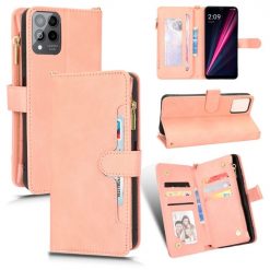 Lacné Kryty | Peňaženkové puzdro Litchi Wallet case ružové – T Phone Pro / T Phone Pro (2023) | Lacné Kryty