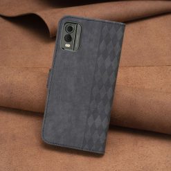 Peňaženkové puzdro Plaid case čierne – Nokia C32 | Lacné Kryty Lacné Kryty | Peňaženkové puzdro Plaid case čierne – Nokia C32 | Lacné Kryty