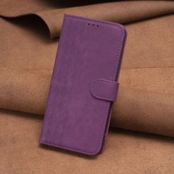 Lacné Kryty | Peňaženkové puzdro Plaid case fialové – Nokia C32 | Lacné Kryty
