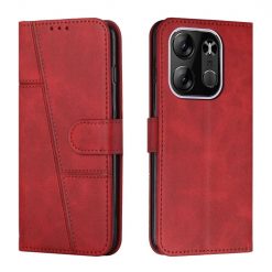 Lacné Kryty | Peňaženkové puzdro Quilted case červené – Tecno Spark Go 2023 | Lacné Kryty