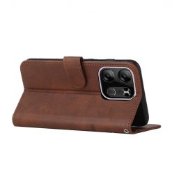 Lacné Kryty | Peňaženkové puzdro Quilted case hnedé – Tecno Spark Go 2023 | Lacné Kryty