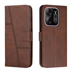 Lacné Kryty | Peňaženkové puzdro Quilted case hnedé – Tecno Spark Go 2023 | Lacné Kryty