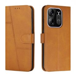 Lacné Kryty | Peňaženkové puzdro Quilted case žlté – Tecno Spark Go 2023 | Lacné Kryty