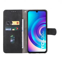 Lacné Kryty | Peňaženkové puzdro Solid čierne – TCL 30 / 30+ | Lacné Kryty