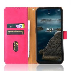 Peňaženkové puzdro Solid ružové – Nokia XR20 | Lacné Kryty Lacné Kryty | Peňaženkové puzdro Solid ružové – Nokia XR20 | Lacné Kryty