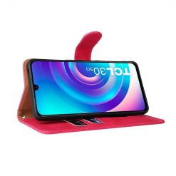 Peňaženkové puzdro Solid ružové – TCL 30 / 30+ | Lacné Kryty Lacné Kryty | Peňaženkové puzdro Solid ružové – TCL 30 / 30+ | Lacné Kryty