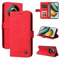 Lacné Kryty | Knižkové puzdro Skin Feel case červené – Realme 11 Pro / 11 Pro+ | Lacné Kryty