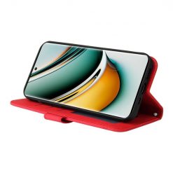 Lacné Kryty | Knižkové puzdro Skin Feel case červené – Realme 11 Pro / 11 Pro+ | Lacné Kryty
